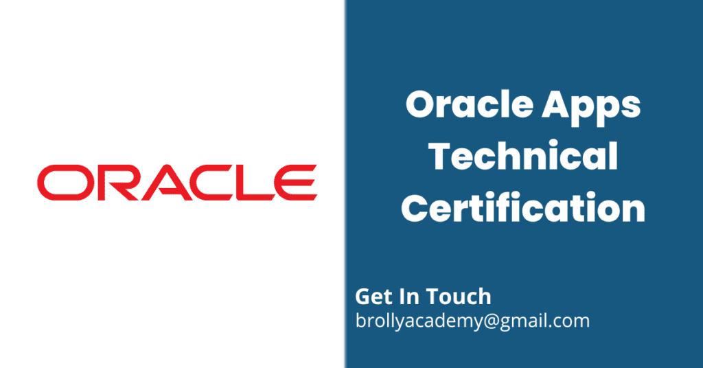 Oracle Apps Technical Certification